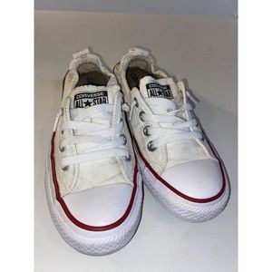 Converse All Star Shoreline Womens Size 7 White Canvas Slip On Shoes Sneakers